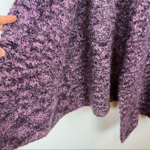 Laura Ashley Womens Sweater Size XL Purple Boucle Knit Long One Button Cardigan - Picture 10 of 16